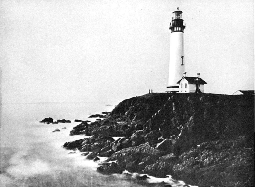 An old picture of Pigeon Point Lighthouse